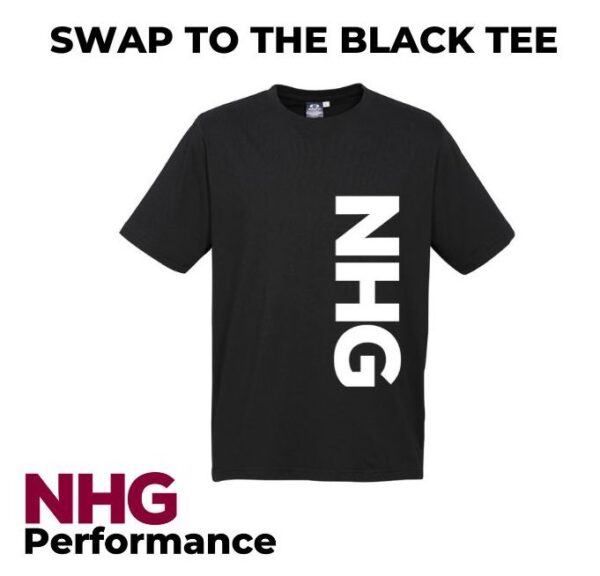 You've swapped to the Performance Black Colour Tee!